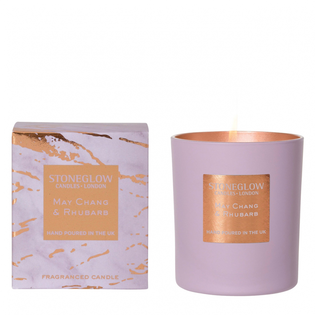 Bougie parfumée 'May Chang & Rhubarb' - 220 g