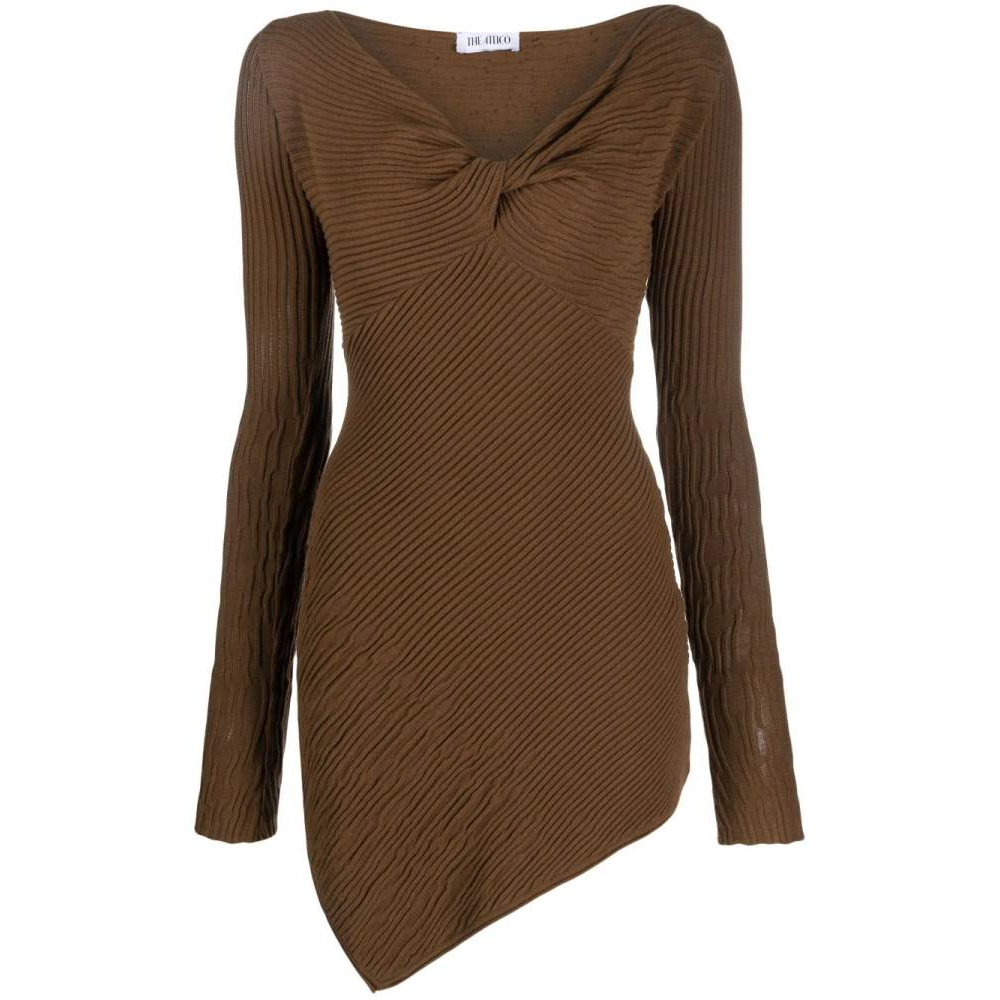 Women's 'Desai Asymmetric Ribbed' Mini Dress