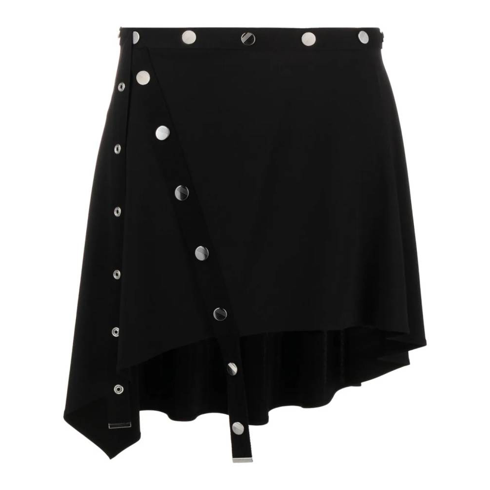 Women's 'Press-Stud Asymmetric' Mini Skirt