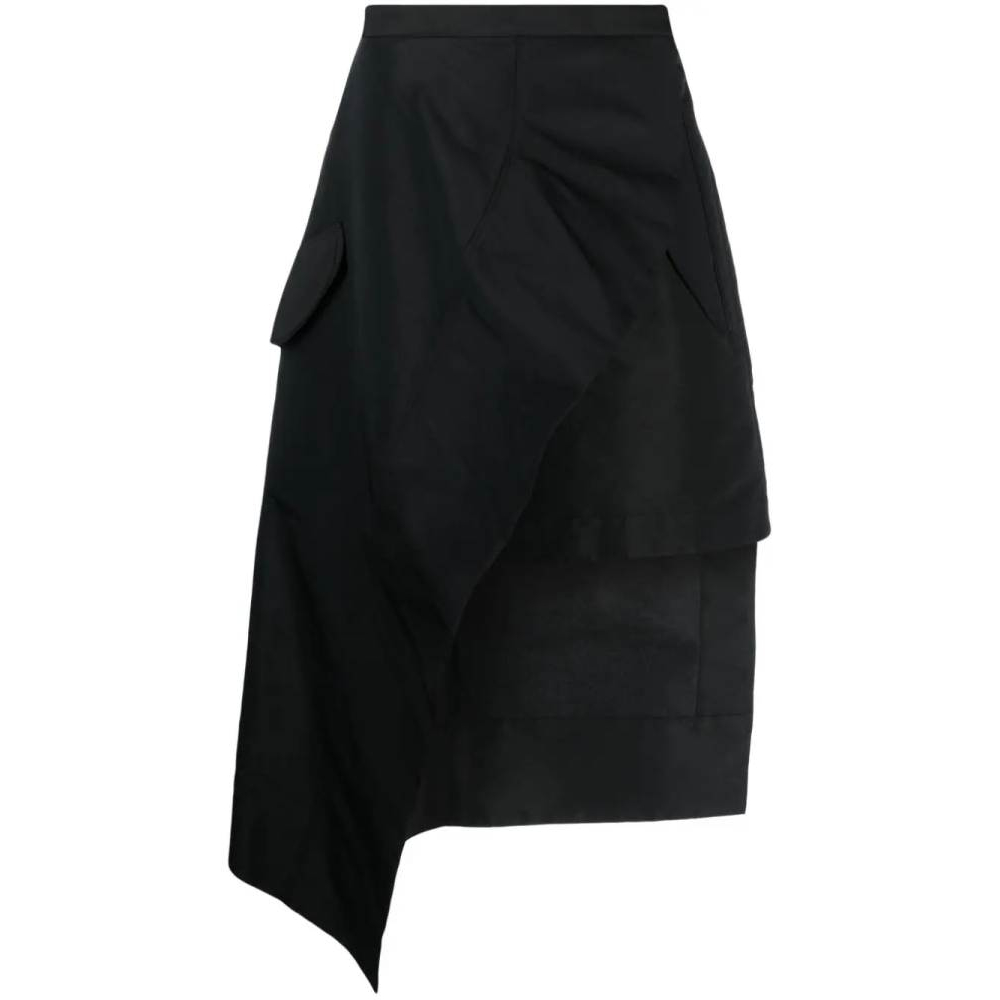 Women's 'Wrap-Design Asymmetric' Midi Skirt