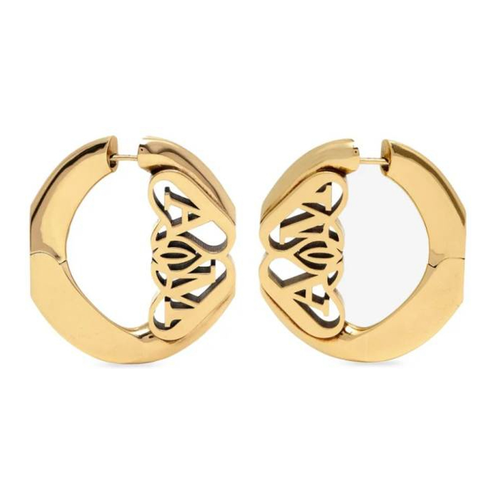 Women's 'Seal Logo Hoop' Earrings