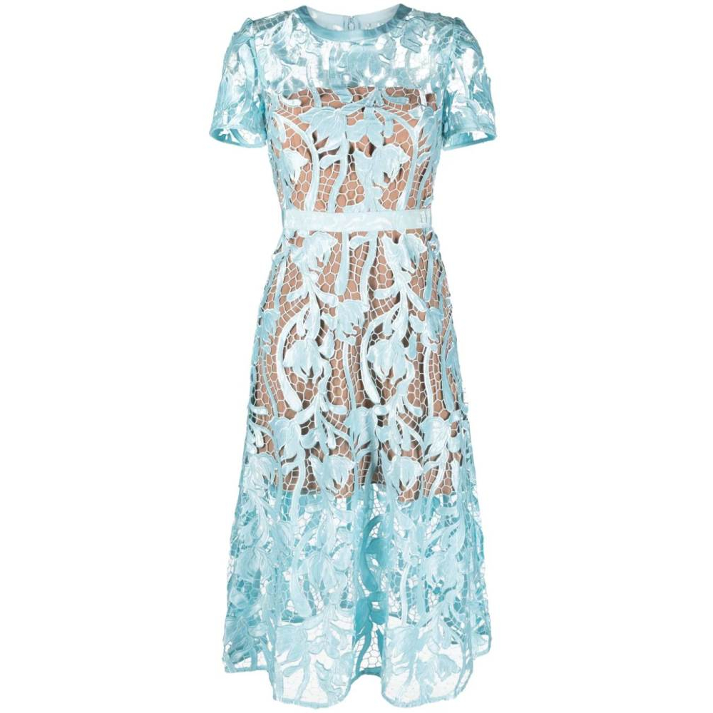 Robe Midi 'Guipure-Lace' pour Femmes