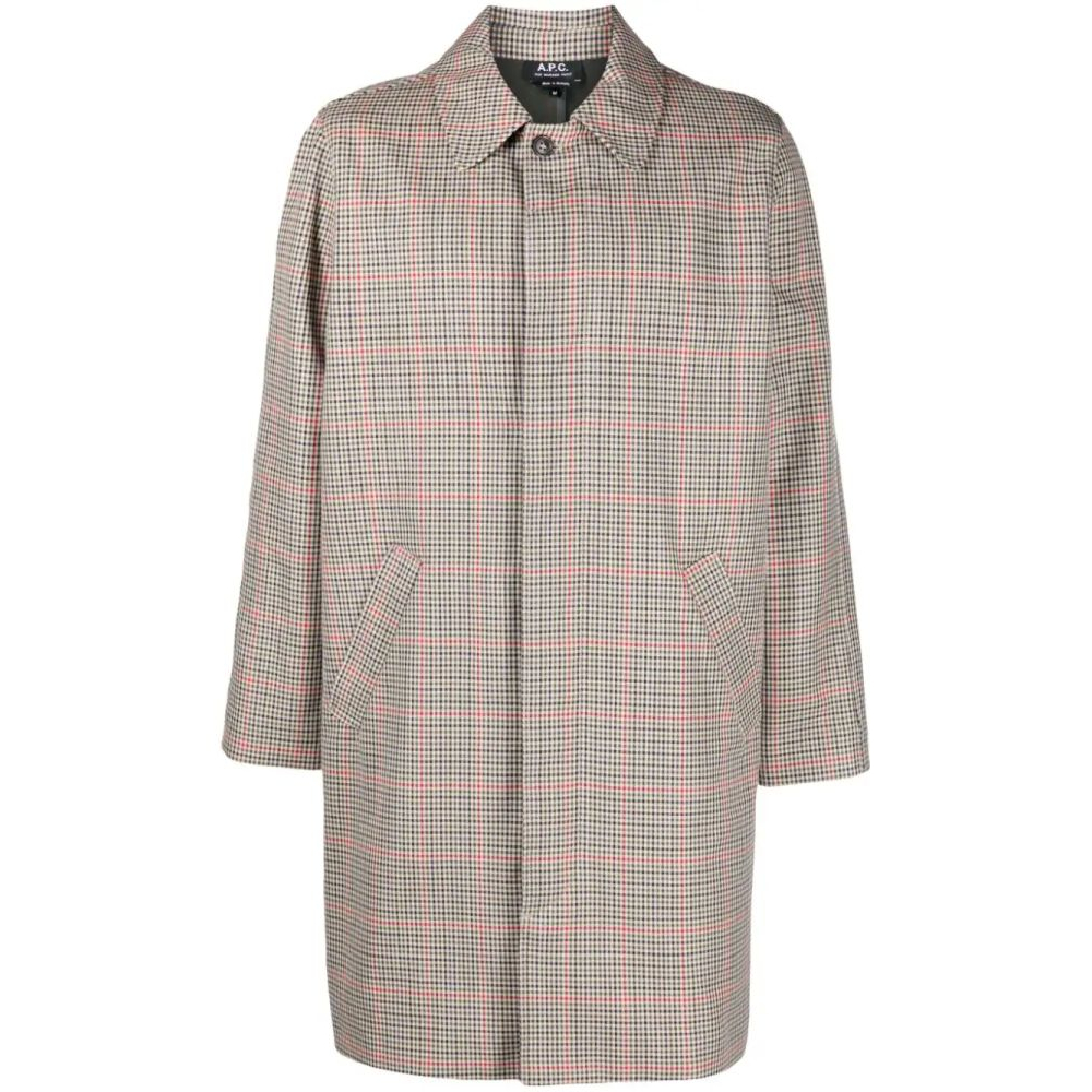 Men's 'Check-Pattern' Coat