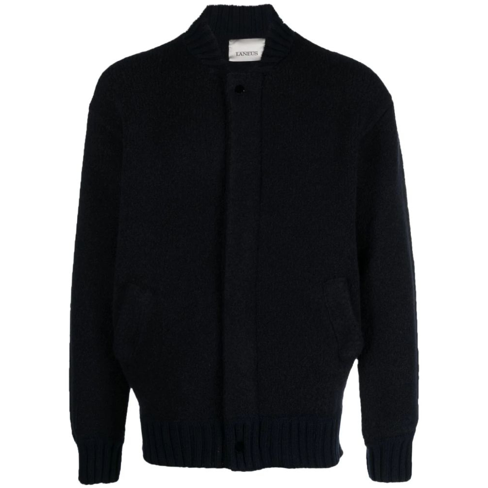 Men's 'Band-Collar Bomber' Cardigan