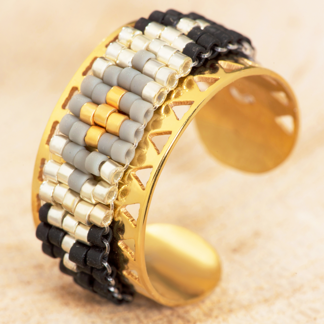 Bague Ajustable 'Perlitas' pour Femmes