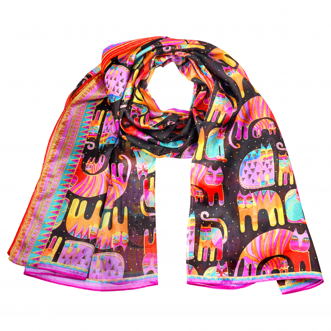 Women's 'El Gato Payaso' Scarf