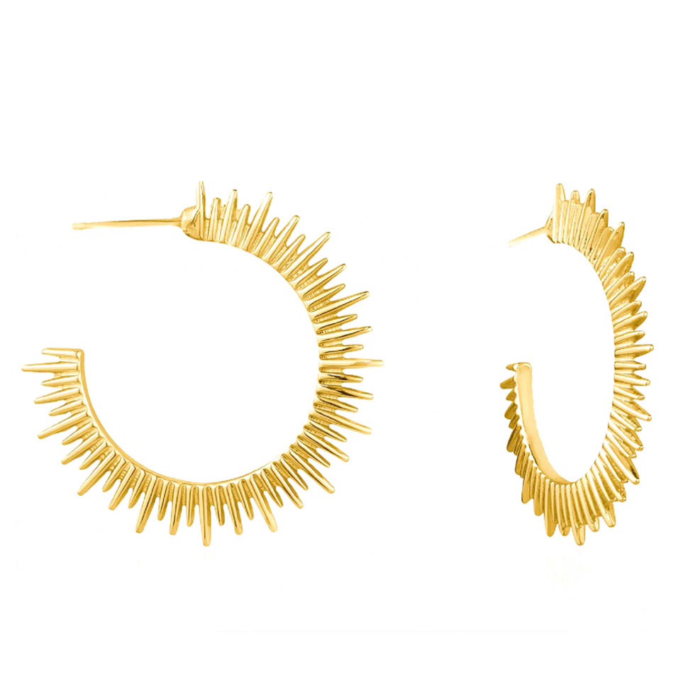 Boucles d'oreilles 'Sunburst Hoop' pour Femmes