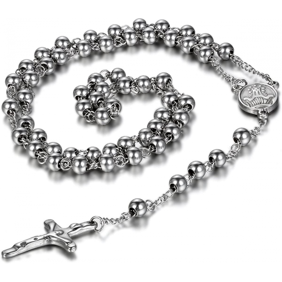 Men's 'Religious Rosary' Necklace