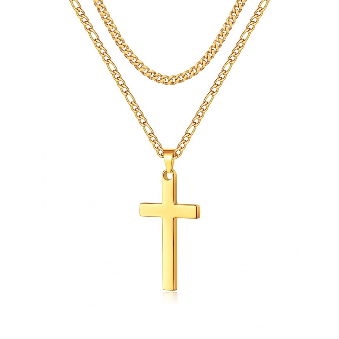 Collier 'Multi Layer Cross' pour Hommes