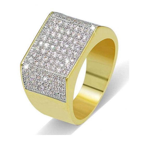 Bague 'Pave' pour Hommes