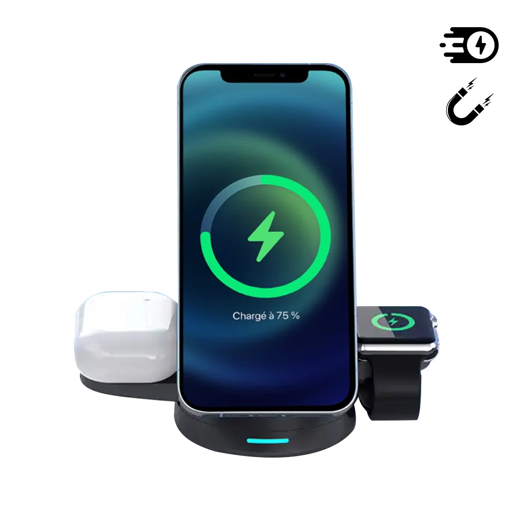 'Intelligent Fast 3 in 1 Magnetic' Wireless Charger