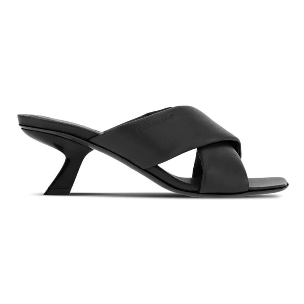 Women's 'Crossover-Strap' High Heel Mules