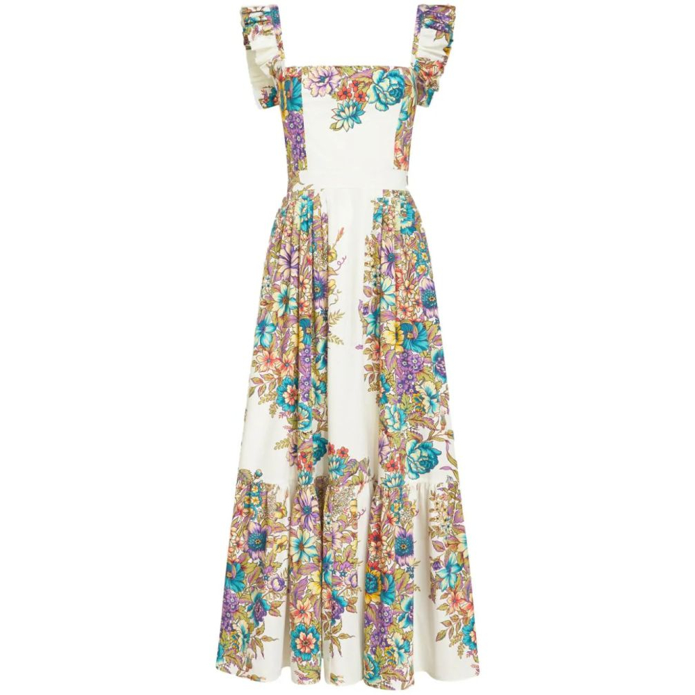 'Floral' Midi Kleid für Damen