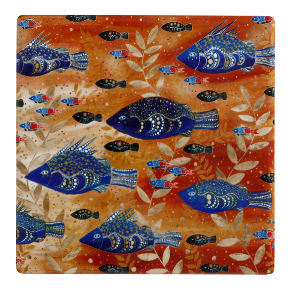 Set Of 6 Melanie Hava Coaster 10cm River Life