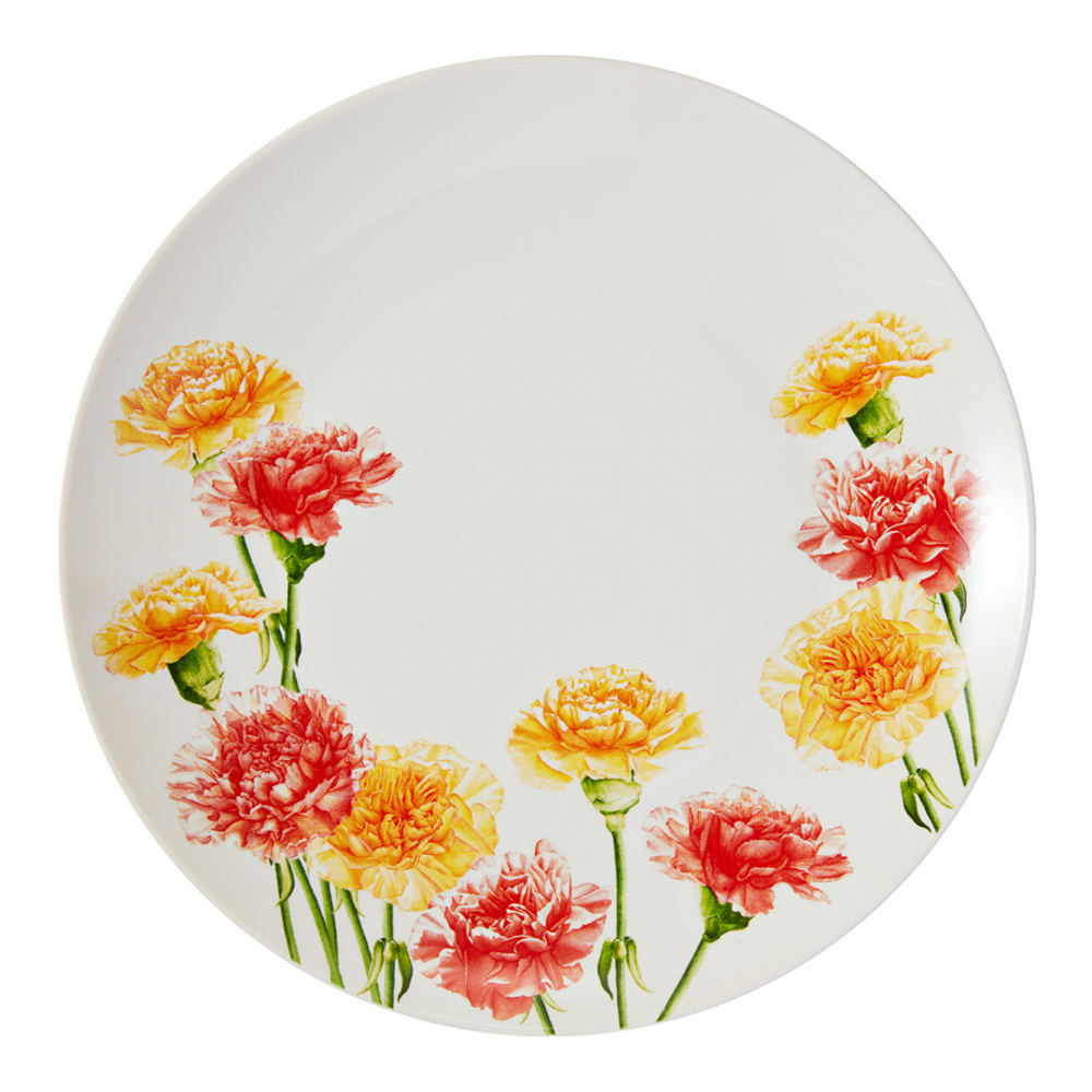 Lot De 6 Assiettes Floriade 27,5 Cm Oeillet