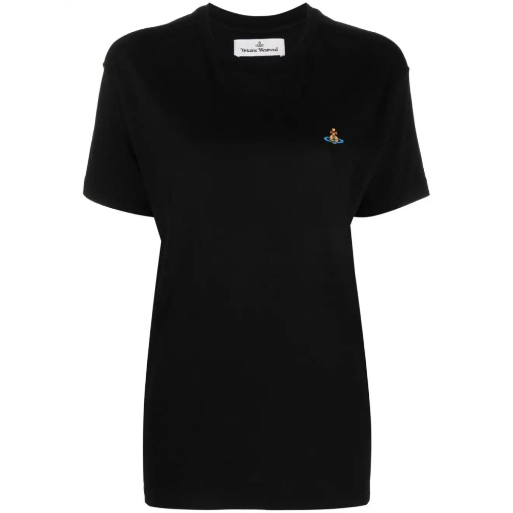 'Orb-Embroidered' T-Shirt für Damen