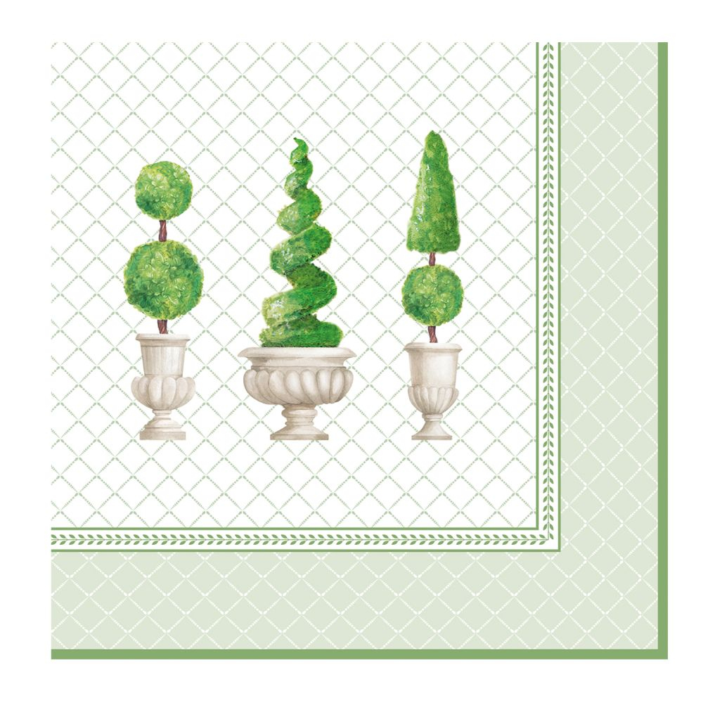 Pack Of 20 Paper Napkins 33x33 Topiary