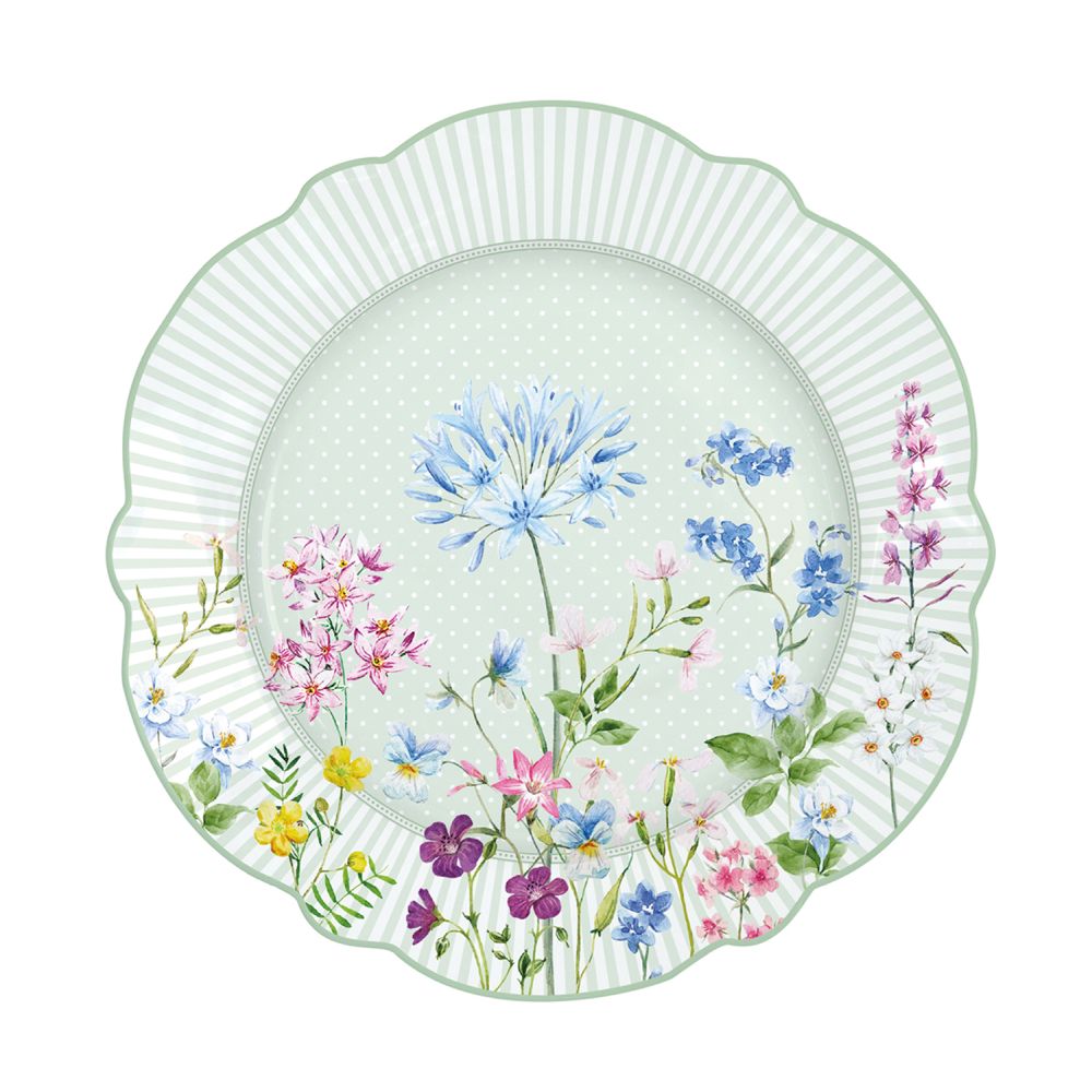 Set 6 Porcelain Side Plate Floraison