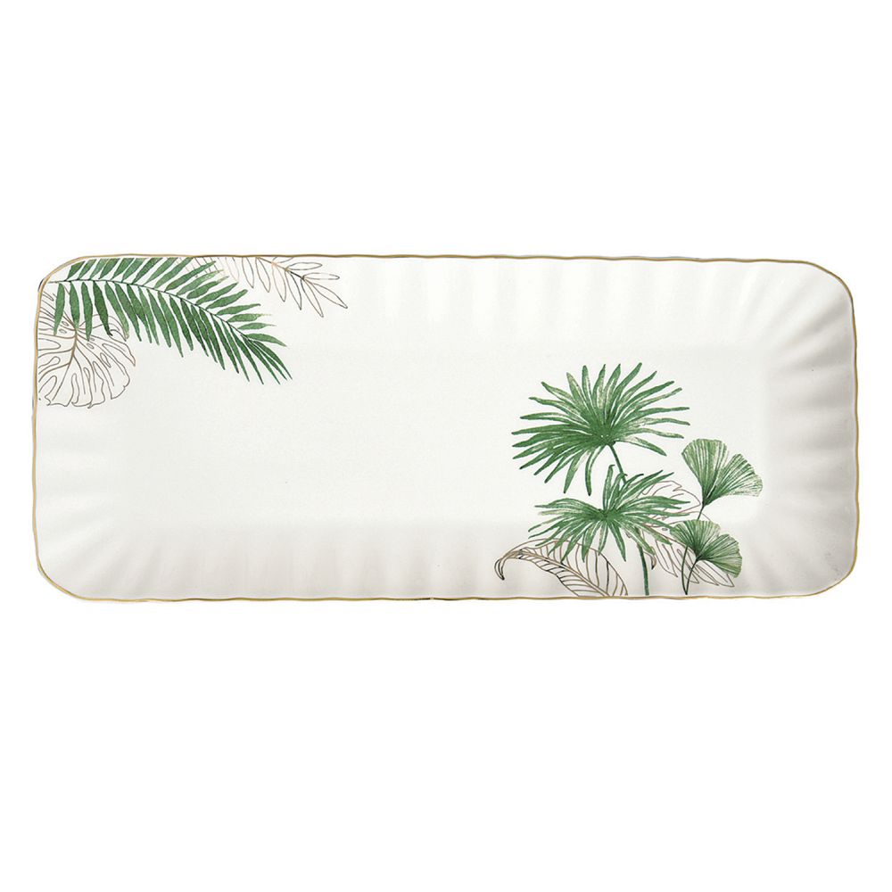Porcelain Rectangular Tray in Color Box Exotique