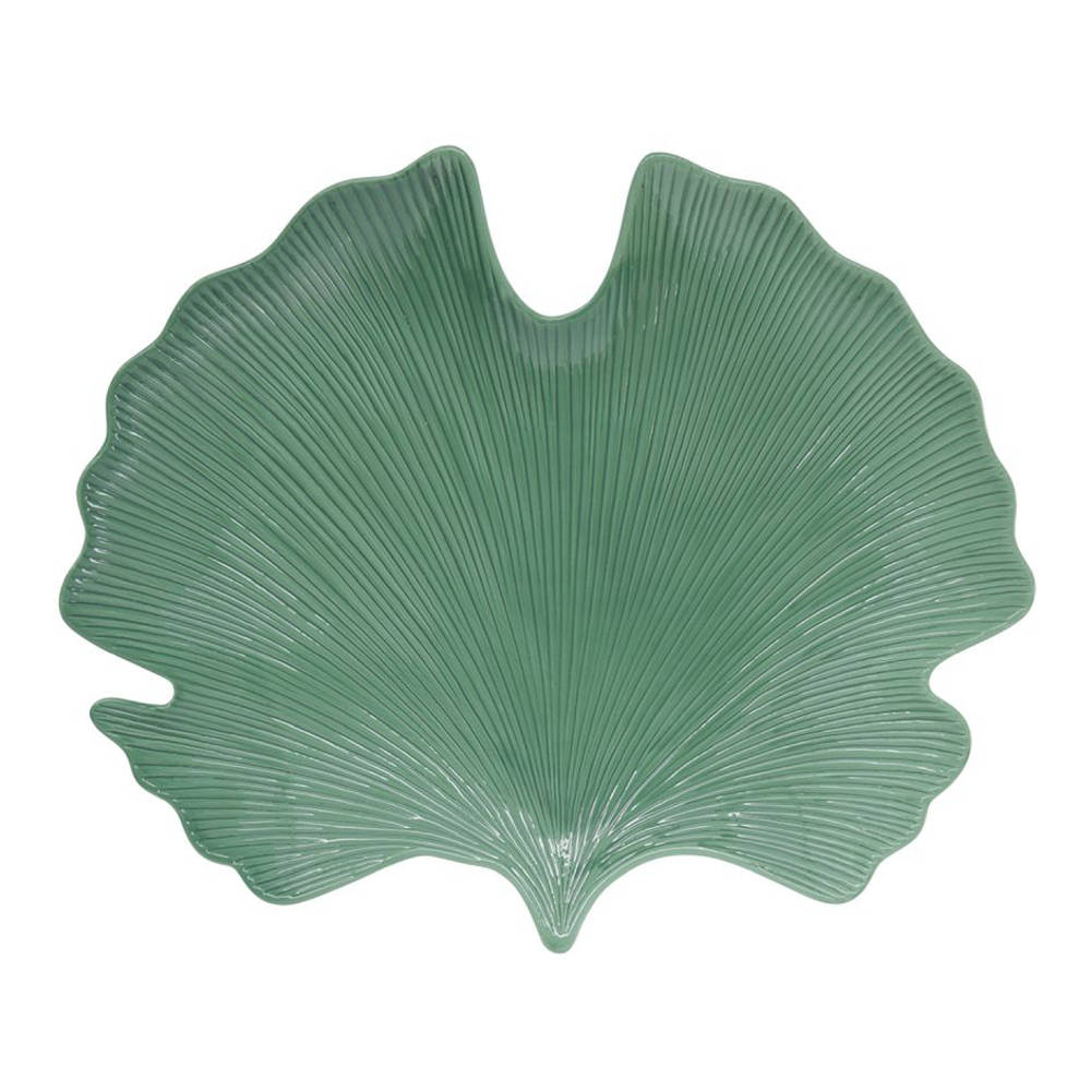 Porcelain Leaf 35x29cm Ginko Shape in Color Box Leaves Light