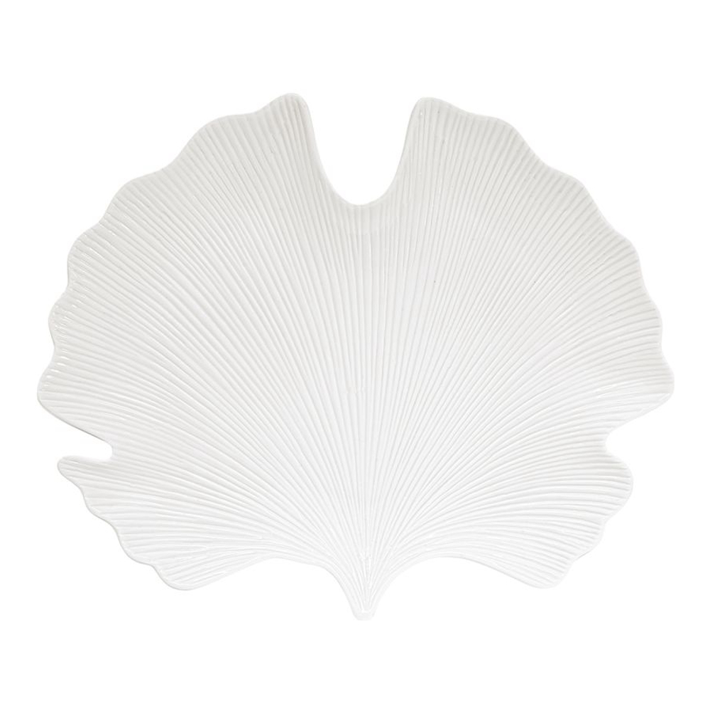 Porcelain Leaf 35x29cm Ginkgo Shape in Leaves Color Box