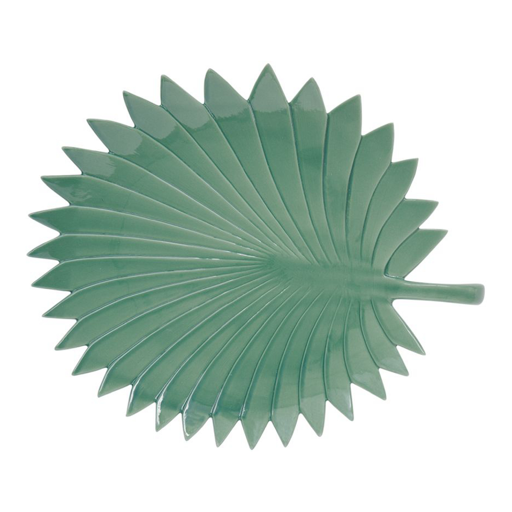 Porcelain Leaf 35x29cm Palm Shape in Leaves Light Color Box