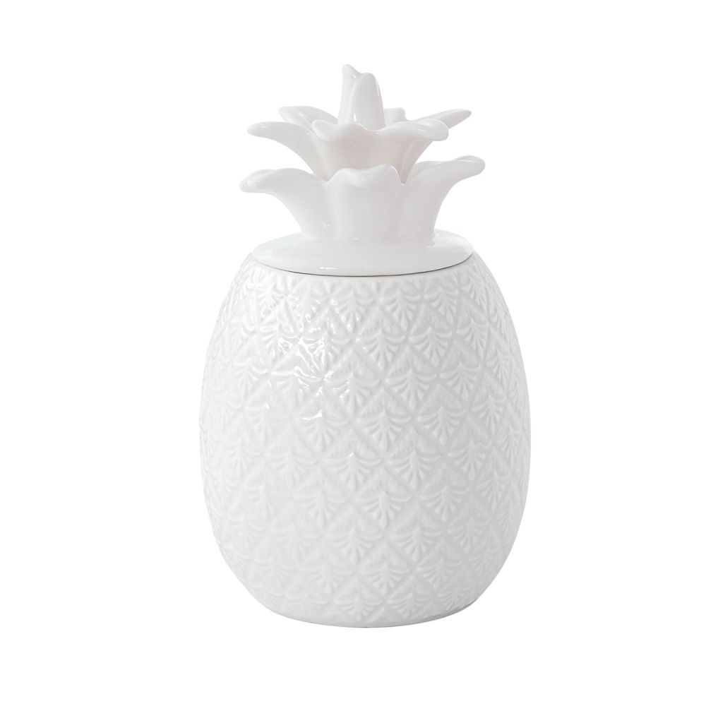 Pineapple-Shaped Jar 9x9x15cm in Porcelain in Color Box