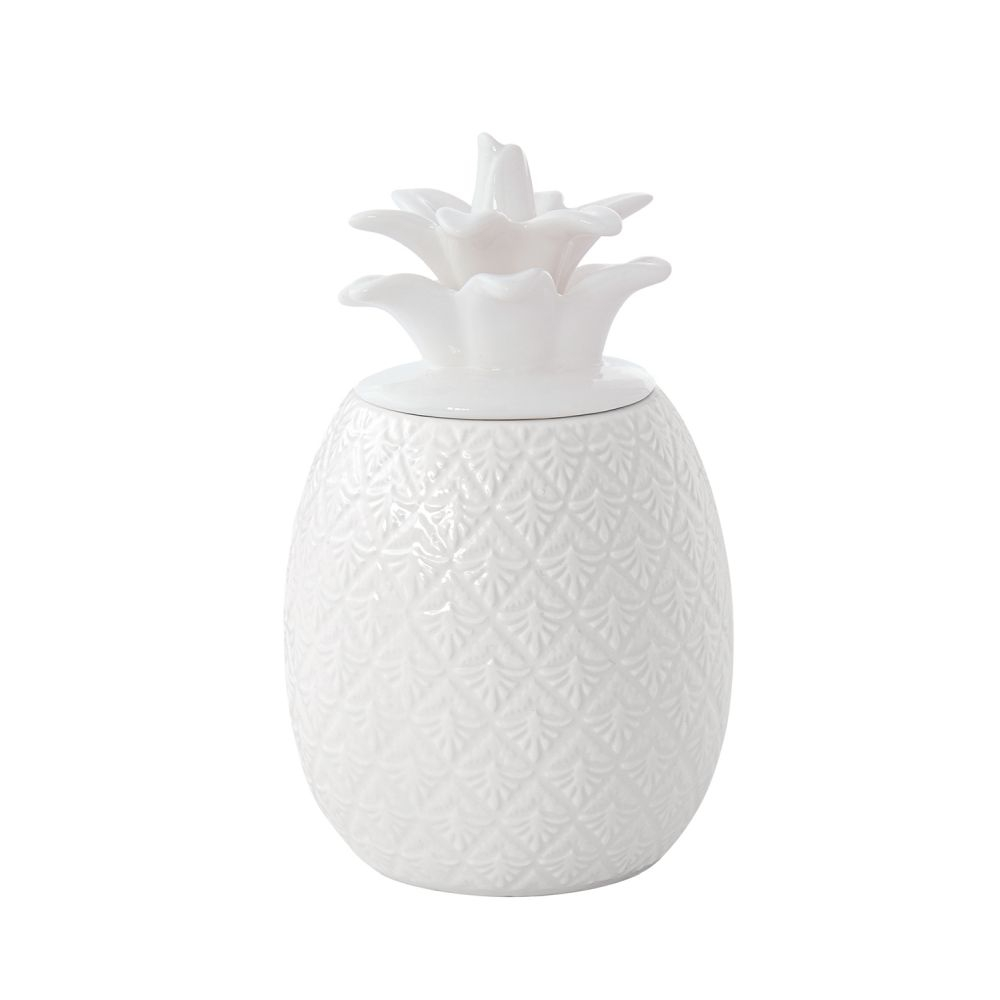 Pineapple-Shaped Jar 11x11x18cm in Porcelain in Color Box