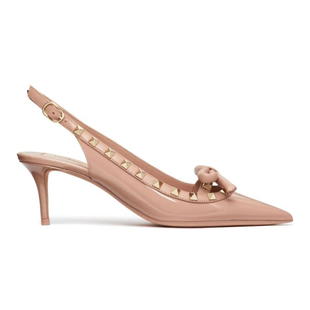 Women's 'Rockstud Bow' Slingback Pumps