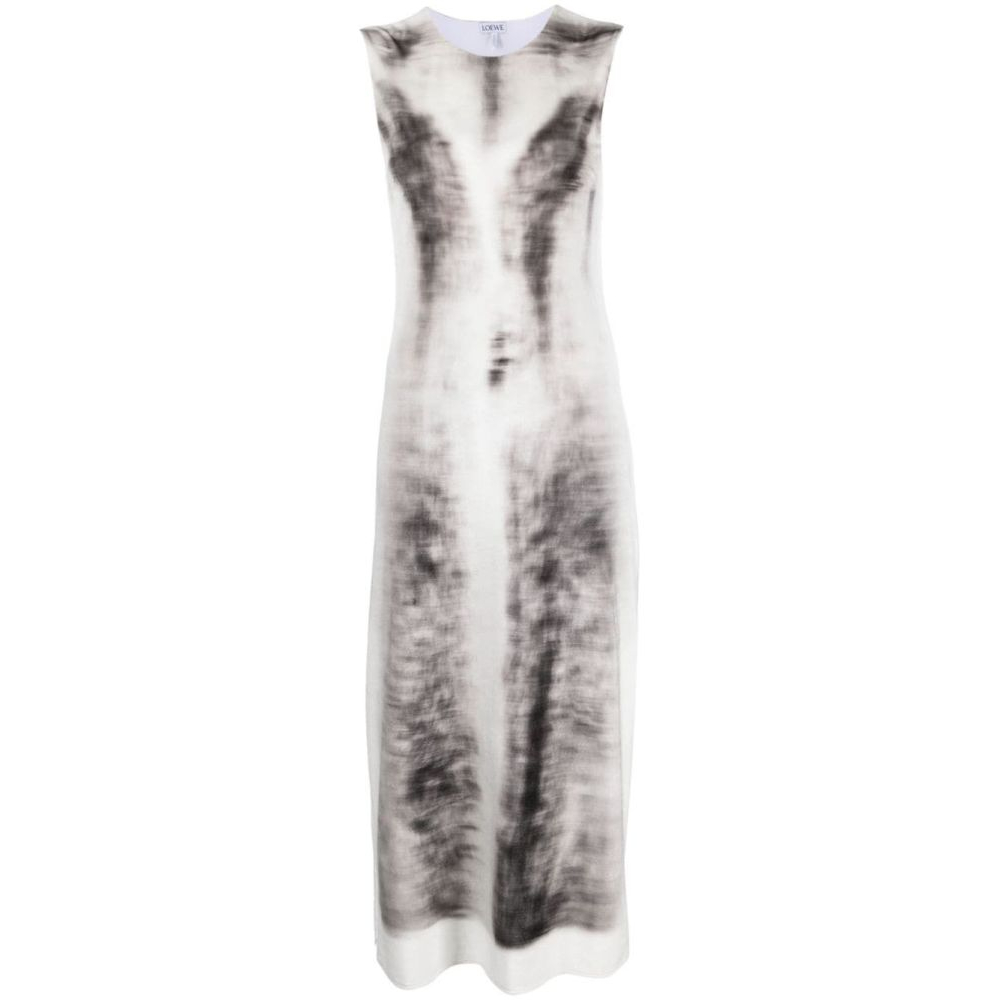 Women's 'Blurred Print' Tube Dress