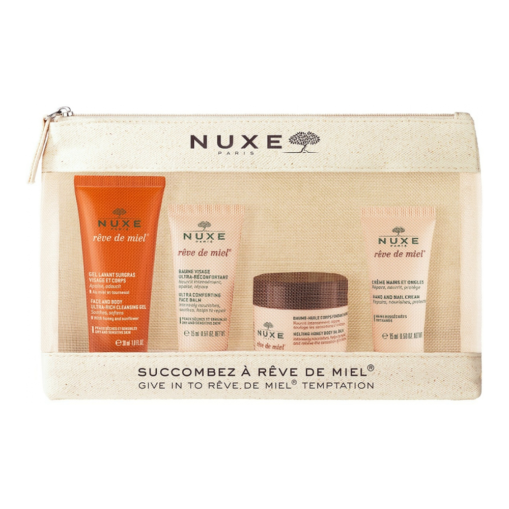 Rêve de Miel® Coffret rituel Trousse Cocooning - 4 Pièces