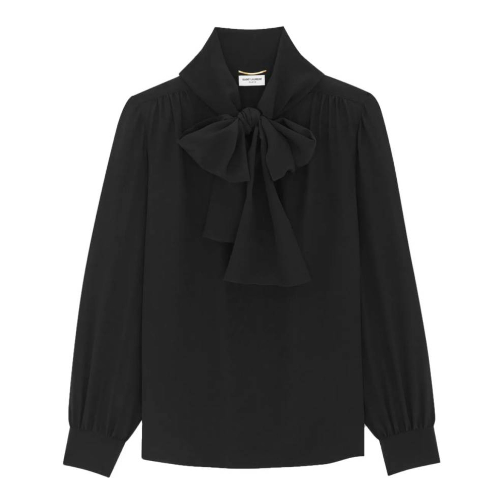 Women's 'Pussy-Bow' Long Sleeve Blouse