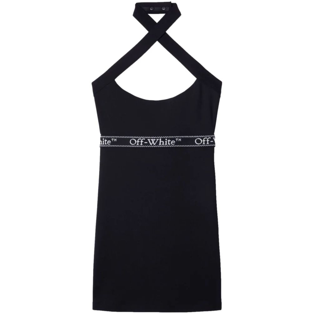 Women's 'Logo-Waistband Criss-Cross Straps' Mini Dress