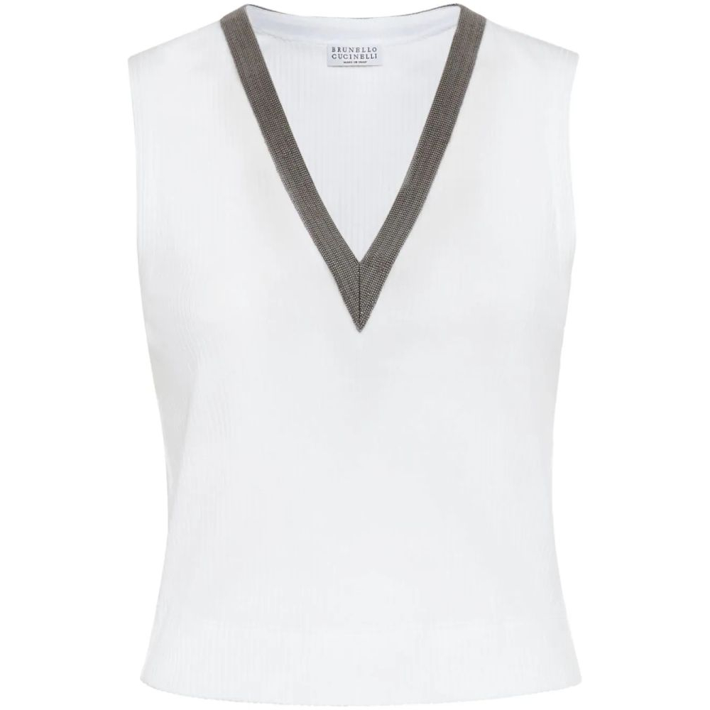 Women's 'Monili-Chain' Sleeveless Sweater