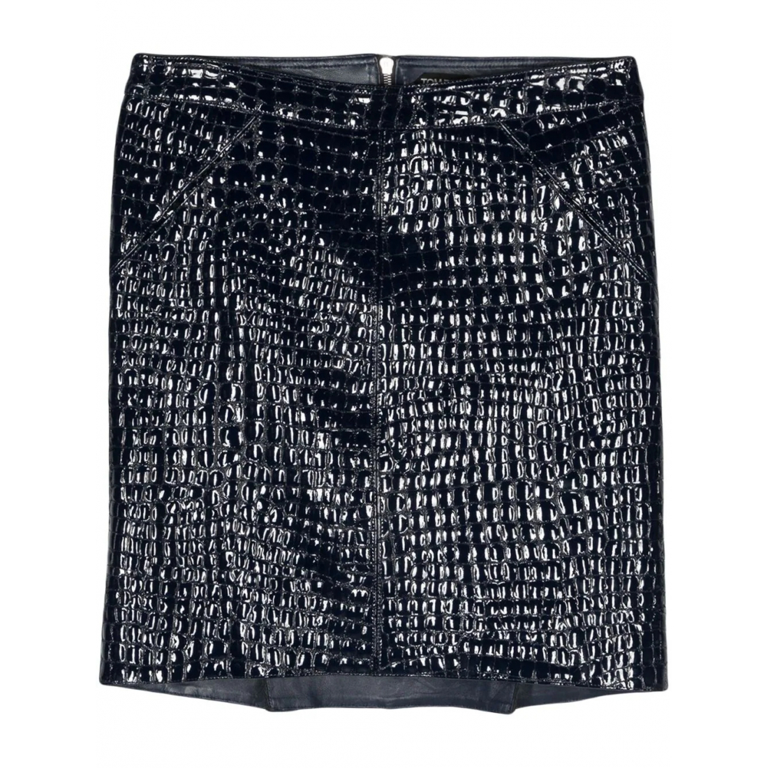 Women's 'Crocodile-Embossed' Mini Skirt