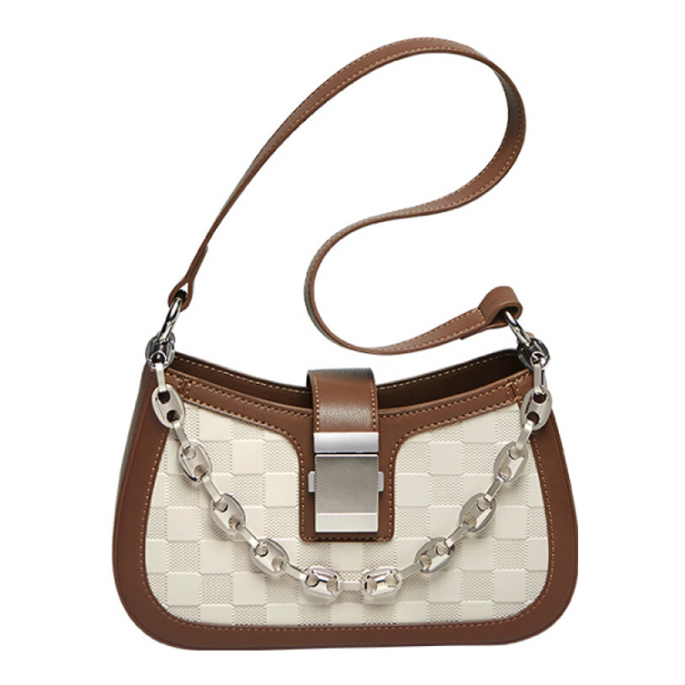 'Luxurious Checkered Chain' Schultertasche für Damen