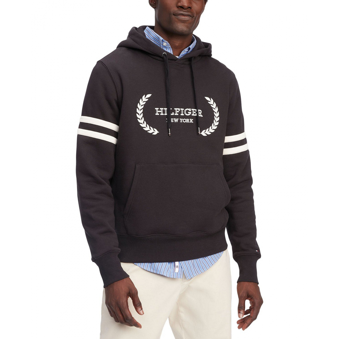 Sweatshirt à capuche  'Embroidered Hilfiger Laurel Logo' pour Hommes