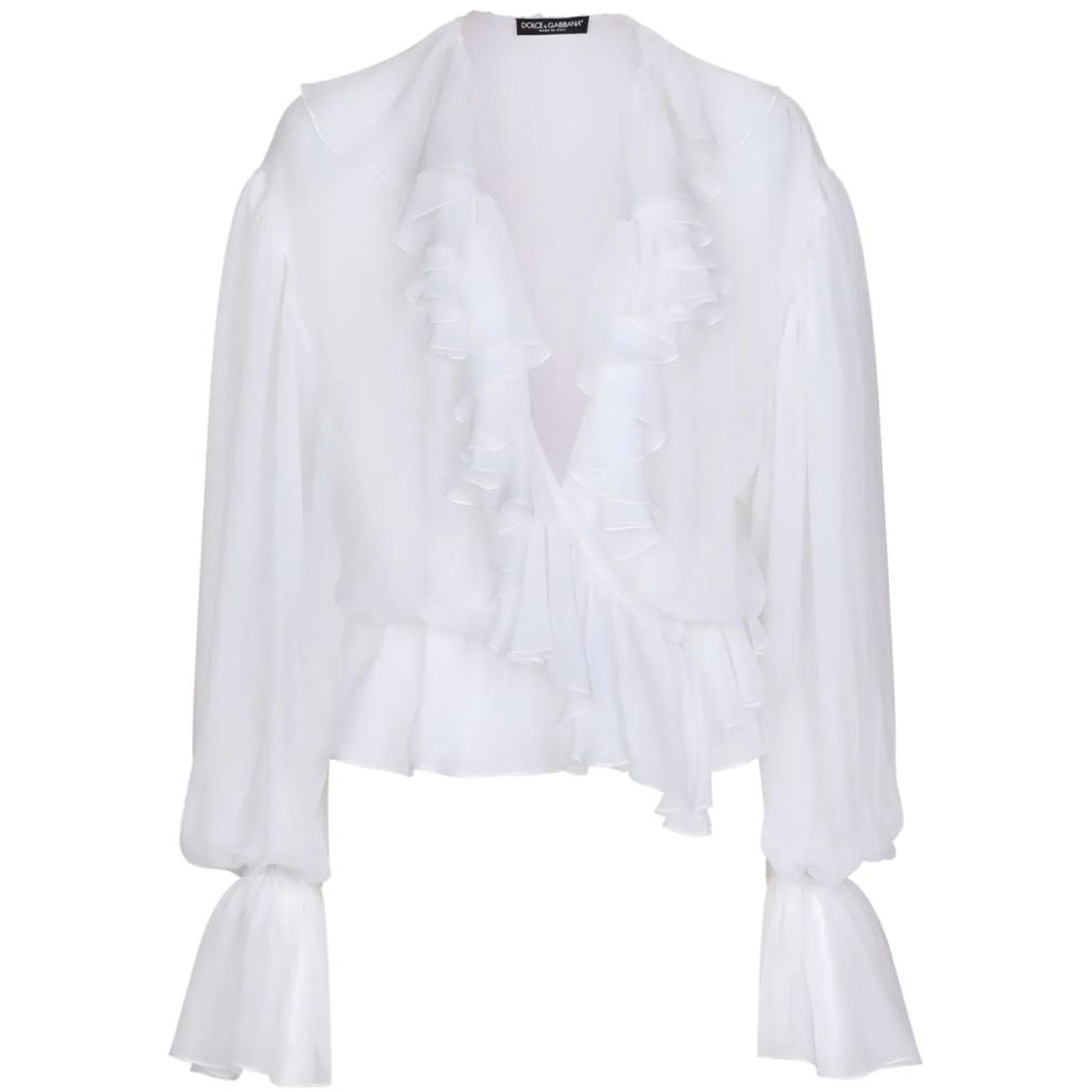 Women's 'Ruffled' Long Sleeve Blouse