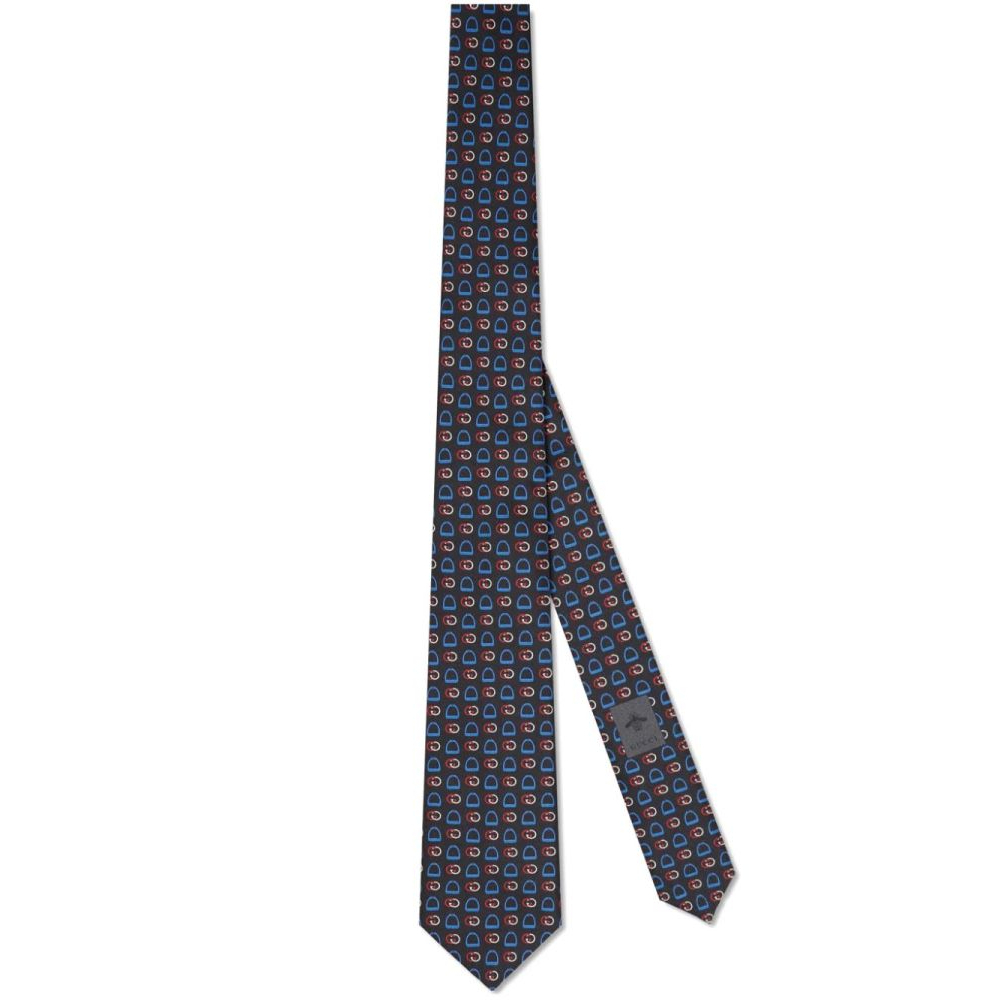 Men's 'Stirrup Interlocking G' Tie