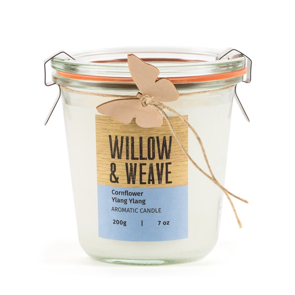 Bougie parfumée 'Willow & Weave Bleuet' - 200 g