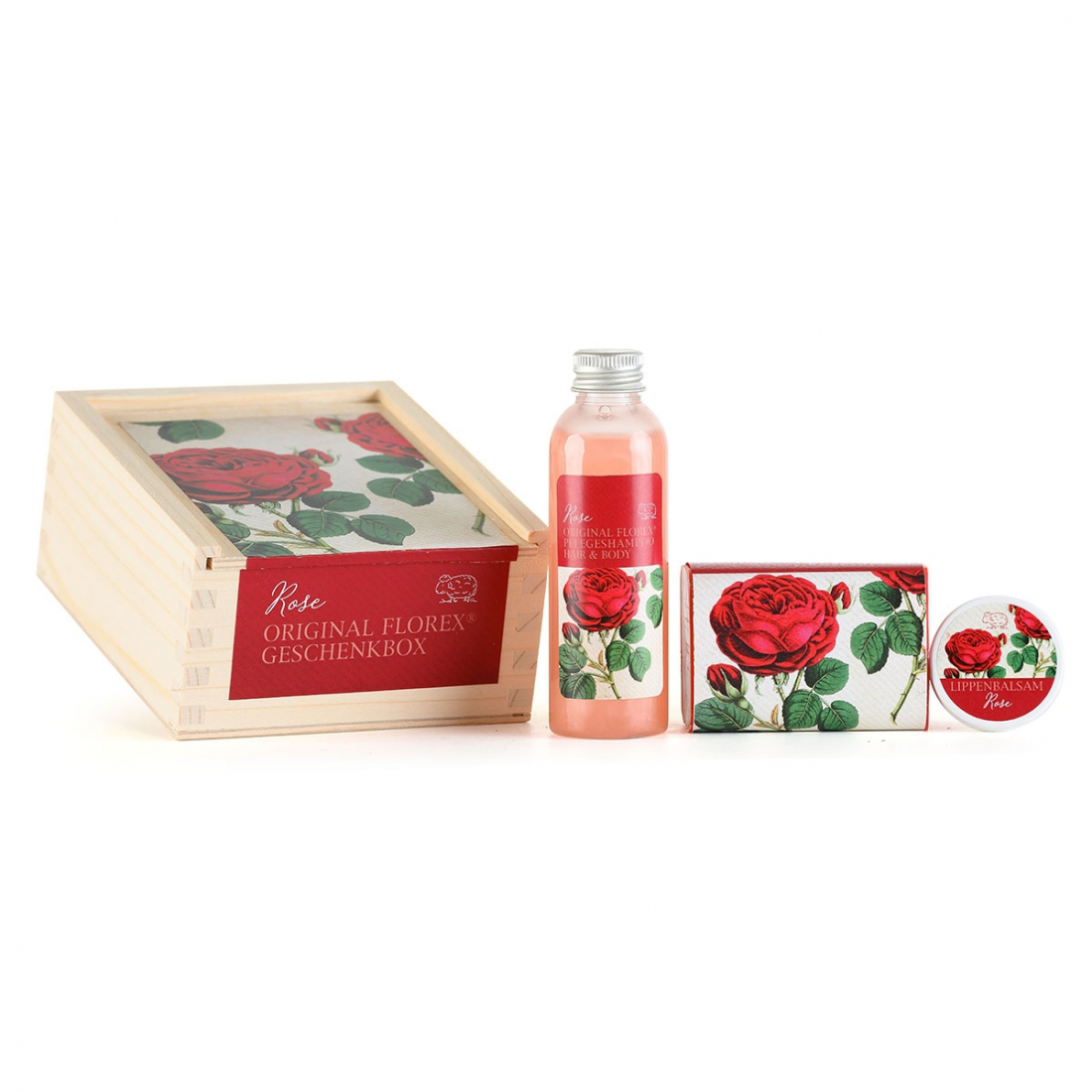 'Rose Sheep Milk Nostalgia' Body Care Set - 3 Pieces