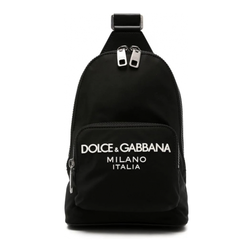 Men's 'Logo-Appliqué Zipped' Backpack