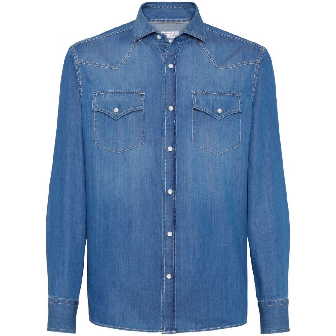 Men's 'Press-Stud Fastening' Denim Shirt