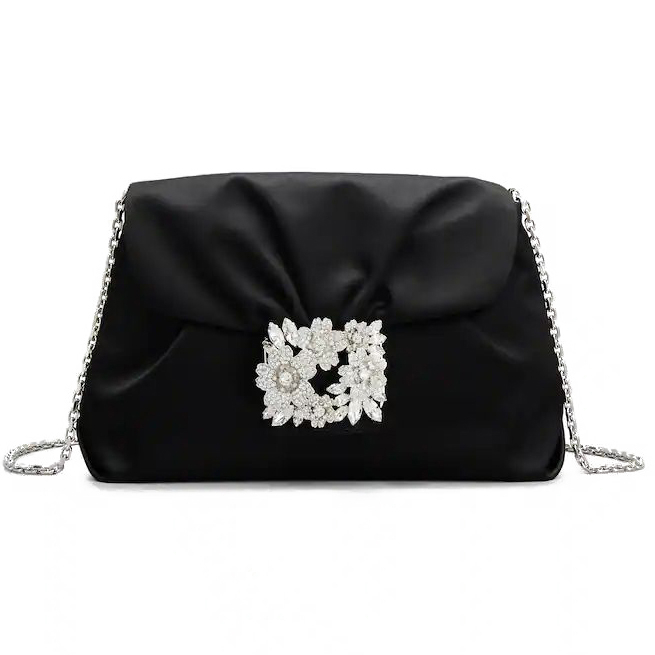 'Bouquet Strass Buckle Drape' Clutch für Damen