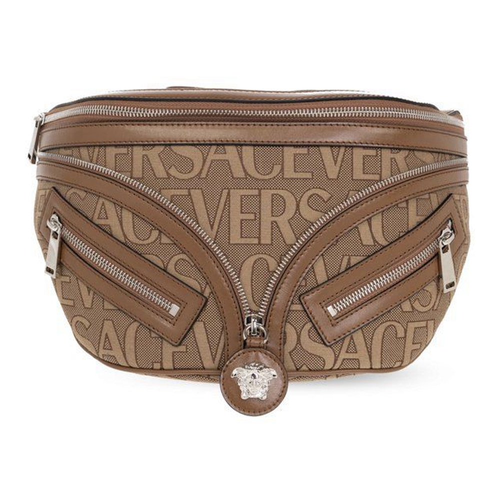 Men's 'Allover Logo Printed' Belt Bag