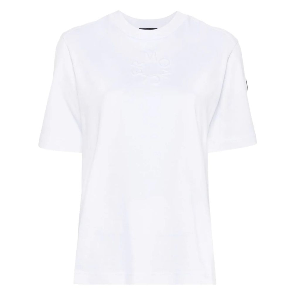 'Logo-Embossed' T-Shirt für Damen