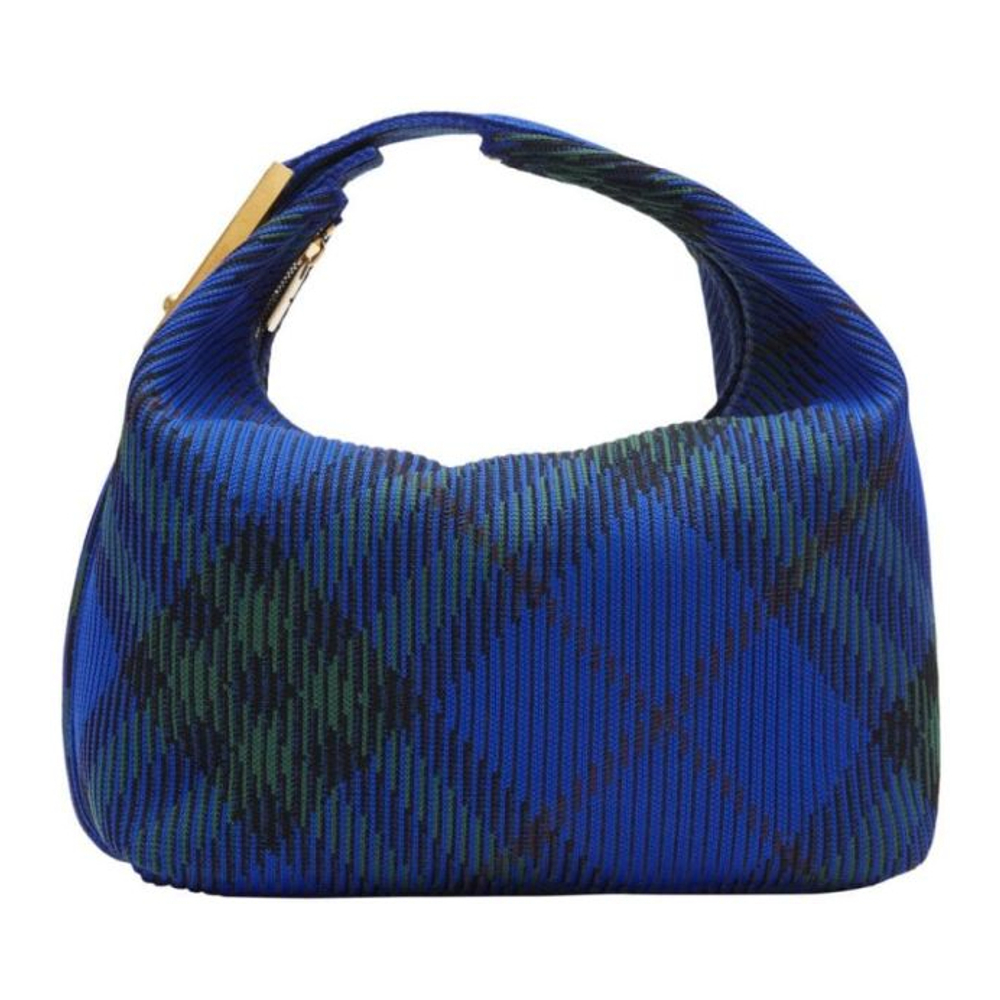 Women's 'Medium Peg Check-Pattern' Shoulder Bag