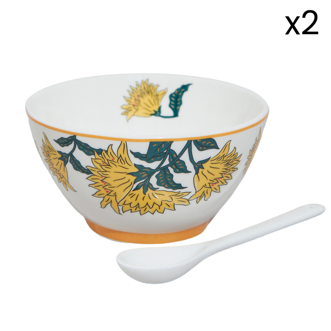 'Alice' Bowl, Spoon - 4 Pieces