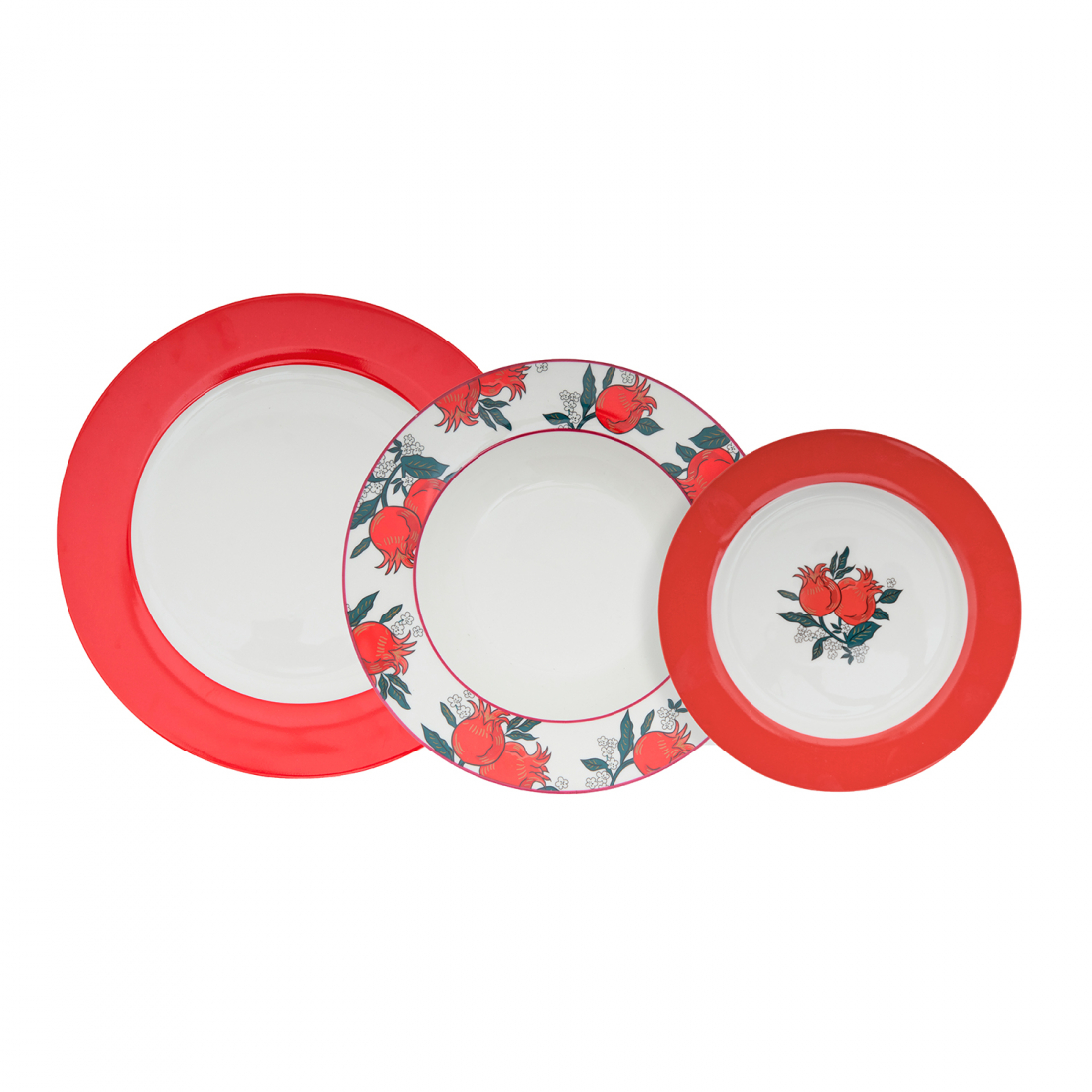 'Alice' Plate Set - 3 Pieces