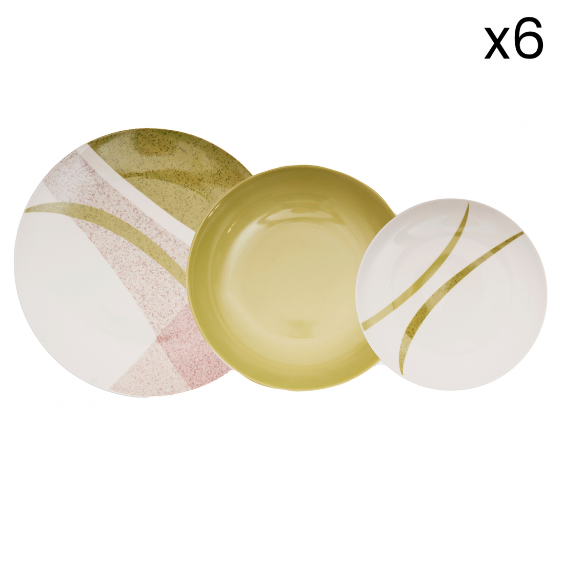 'Curves' Dinner Set - 18 Pieces